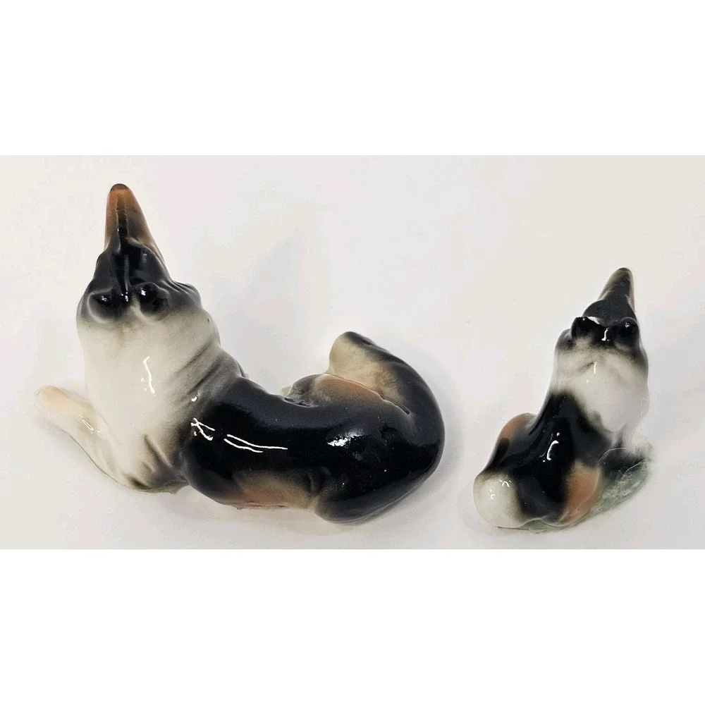 Vtg Mini‎ Collie Figurines, 1990's - Lot Of 2